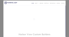 Desktop Screenshot of harborviewcustombuilders.com